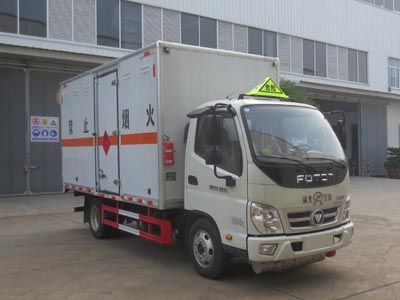 國六福田1.3噸型易燃液體廂式運輸車(chē)